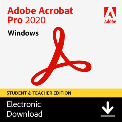 Adobe Acrobat Pro 2020 Student and Teacher Edition | Full Version | Genuine Lifetime License | AUS STOCK