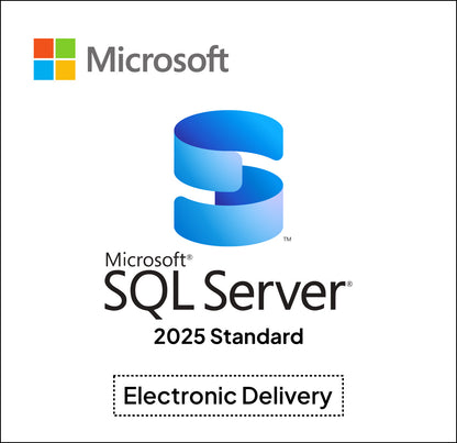 Microsoft SQL Server 2025 Standard | 16-Cores | 1 Server - OLP | Genuine Retail License | AUS STOCK [7S1S001SWW]