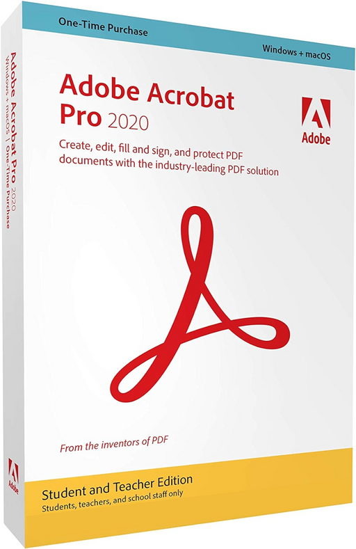 Adobe Acrobat Pro 2020 Student and Teacher Edition | Full Version | Genuine Lifetime License | AUS STOCK