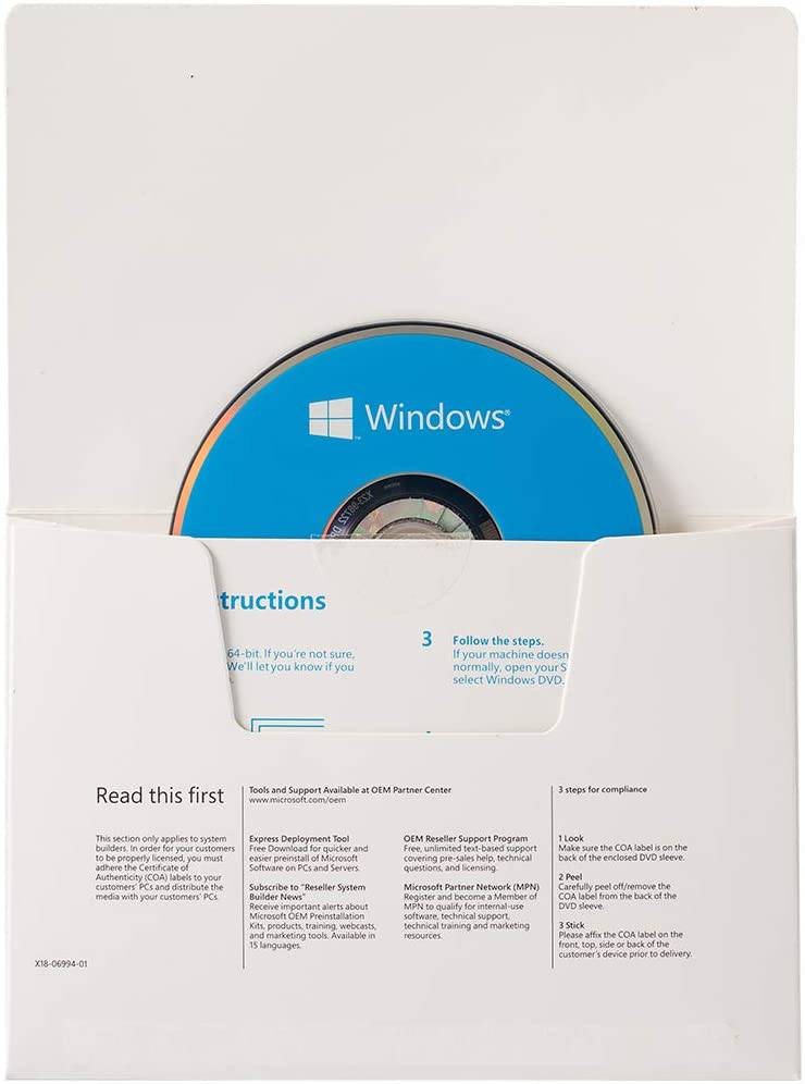 Windows 10 Home 64-bit OEM DVD | Full Version | Genuine Sealed Package | AUS STOCK [KW9-00139]