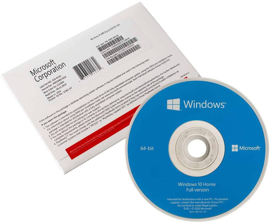 Windows 10 Home 64-bit OEM DVD | Full Version | Genuine Sealed Package | AUS STOCK [KW9-00139]