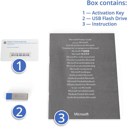 Windows 10 Home 32/64-bit USB Flash Drive | Full Version | Genuine Retail Box | AUS STOCK [HAJ-00055]