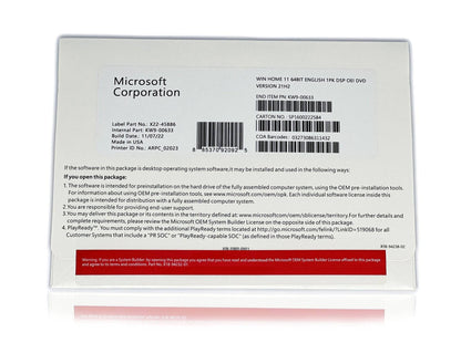 Windows 11 Home 64-bit OEM DVD | Full Version | Genuine Sealed Package | AUS STOCK [KW9-00632]